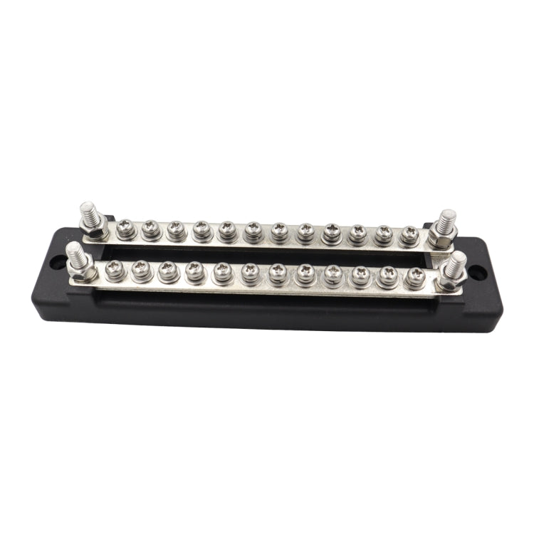 CP-3023-02 150A 12-48V RV Yacht Double-row 12-way Busbar(Black) - Booster Cable & Clip by buy2fix | Online Shopping UK | buy2fix