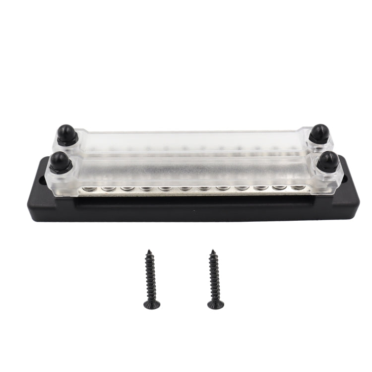 CP-3023-02 150A 12-48V RV Yacht Double-row 12-way Busbar(Black) - Booster Cable & Clip by buy2fix | Online Shopping UK | buy2fix