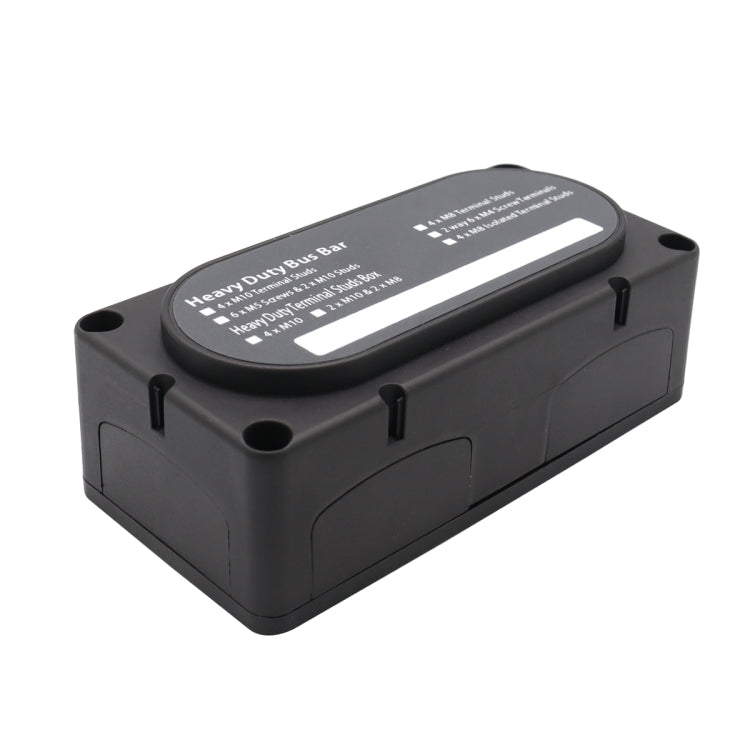 CP-3087-01 100A 48V 12-way M6 Terminal Busbar(Black) - Booster Cable & Clip by buy2fix | Online Shopping UK | buy2fix