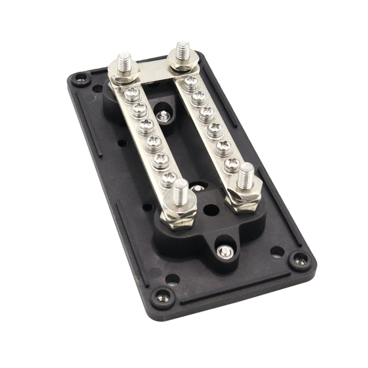 CP-3087-01 100A 48V 12-way M6 Terminal Busbar(Black) - Booster Cable & Clip by buy2fix | Online Shopping UK | buy2fix