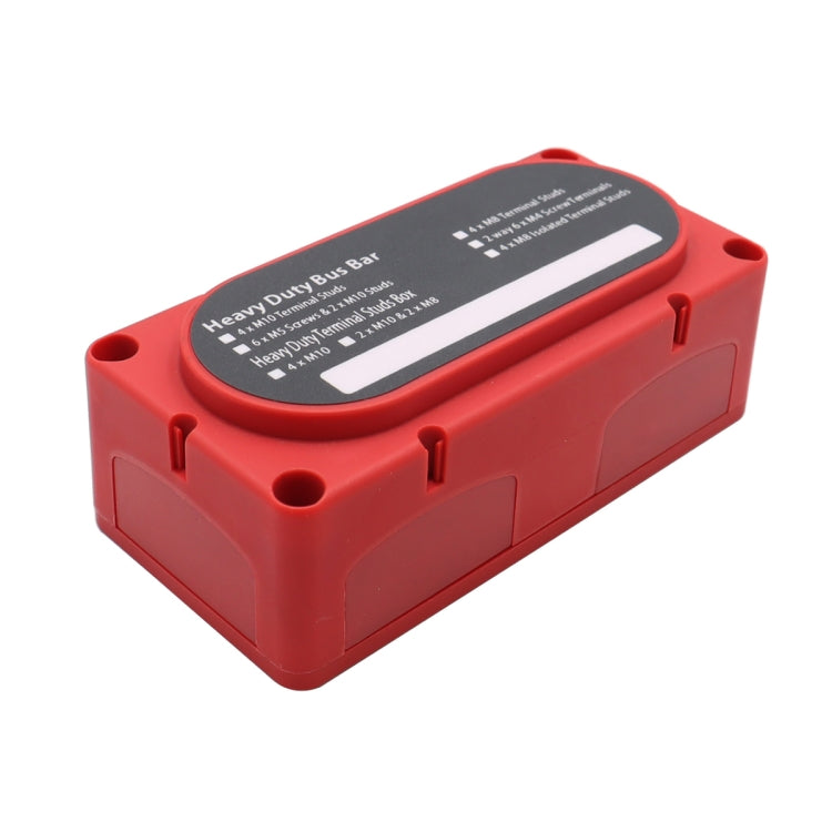 CP-3087-02 100A 48V 12-way M6 Terminal Busbar(Red) - Booster Cable & Clip by buy2fix | Online Shopping UK | buy2fix
