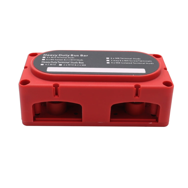 CP-3087-02 100A 48V 12-way M6 Terminal Busbar(Red) - Booster Cable & Clip by buy2fix | Online Shopping UK | buy2fix