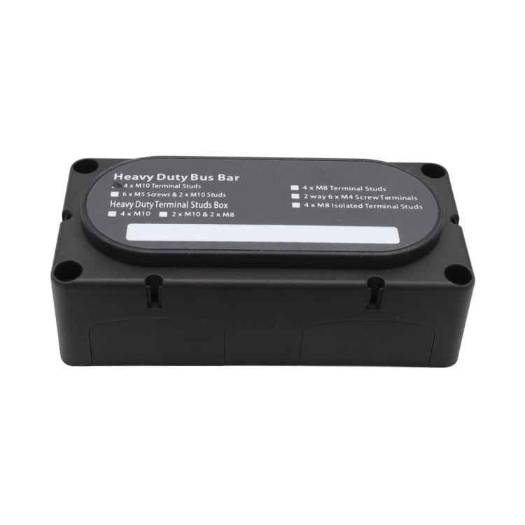 CP-3088-01 300A 48V 4-way M10 Terminal Busbar(Black) - Booster Cable & Clip by buy2fix | Online Shopping UK | buy2fix