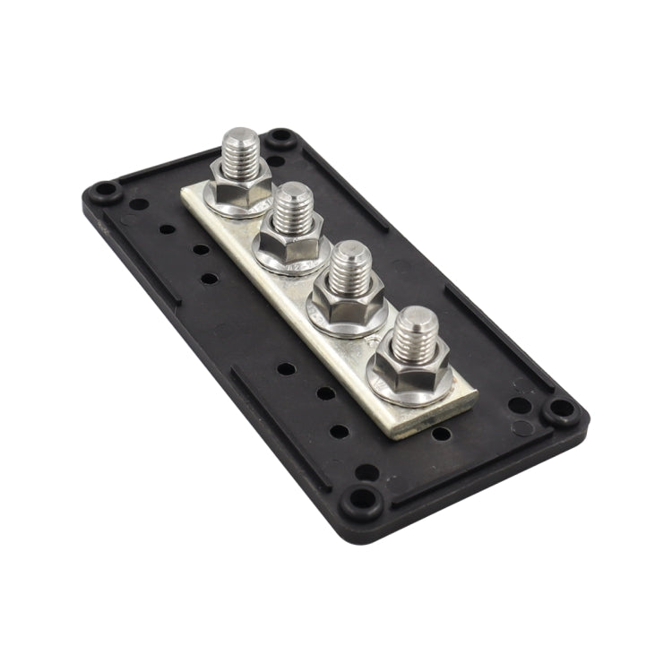 CP-3088-01 300A 48V 4-way M10 Terminal Busbar(Black) - Booster Cable & Clip by buy2fix | Online Shopping UK | buy2fix