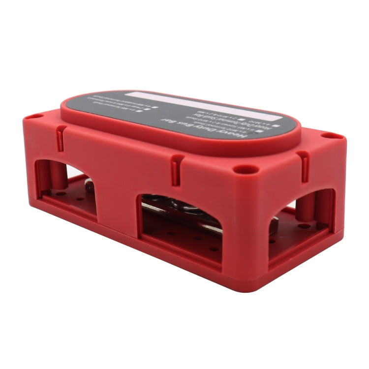 CP-3088-02 300A 48V 4-way M10 Terminal Busbar(Red) - Booster Cable & Clip by buy2fix | Online Shopping UK | buy2fix