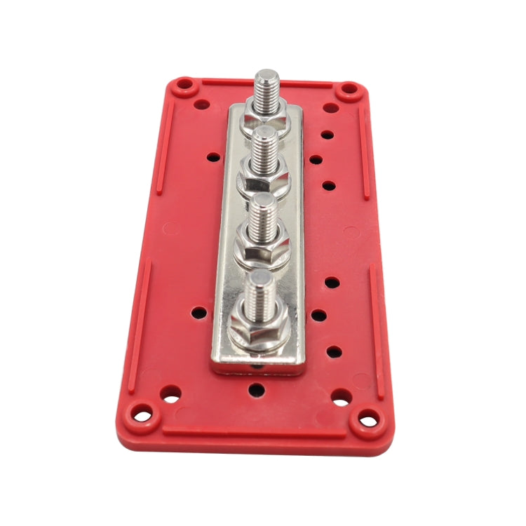 CP-3089-02 300A 48V 4-way M8 Terminal Busbar(Red) - Booster Cable & Clip by buy2fix | Online Shopping UK | buy2fix
