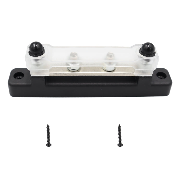 CP-3116-02 150A 12-48V RV Yacht Single-row 2-way Busbar(Black) - Booster Cable & Clip by buy2fix | Online Shopping UK | buy2fix