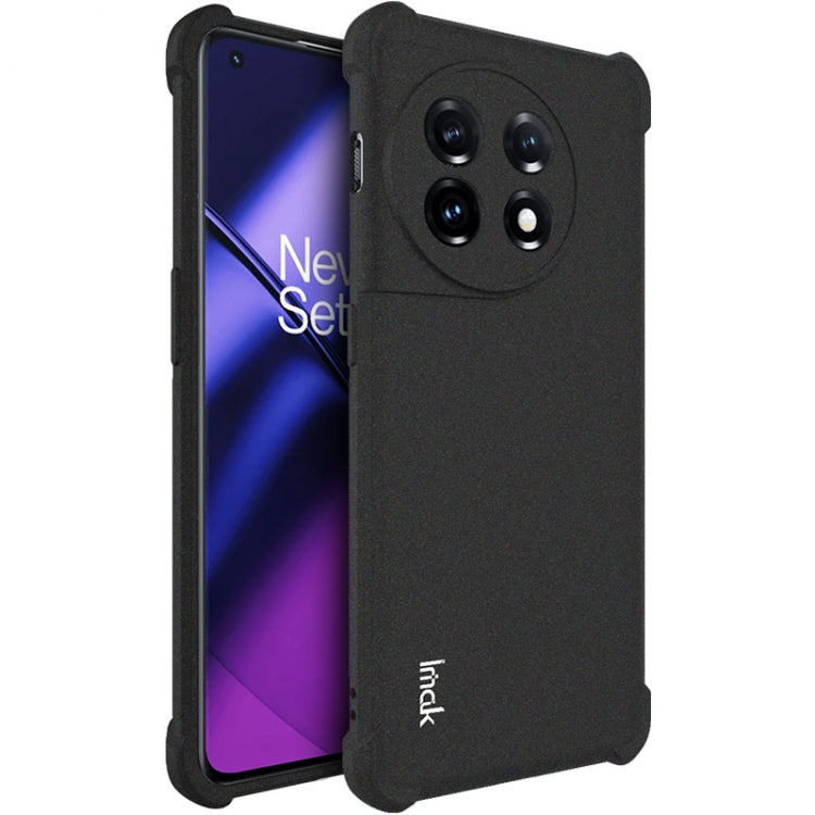 For OnePlus 11 5G imak Shockproof Airbag TPU Phone Case(Matte Black) - OnePlus Cases by imak | Online Shopping UK | buy2fix