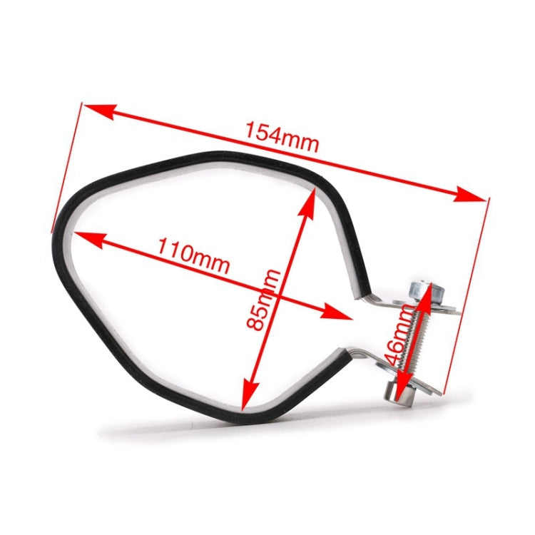 Motorcycle Exhaust Pipe Muffler Carbon Fiber Clamp by buy2fix