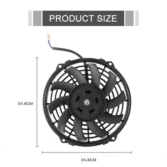 9 inch 12V 80W Car Powerful Transmission Oil Cooling Fan with Mounting Accessorie - Heating & Fans by buy2fix | Online Shopping UK | buy2fix