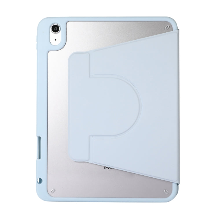 2 in 1 Acrylic Split Rotating Leather Tablet Case For iPad Air 11 2024 / 2022 / 2020 10.9(Ice Blue) - iPad Air (2022) / (2020) 10.9 Cases by buy2fix | Online Shopping UK | buy2fix