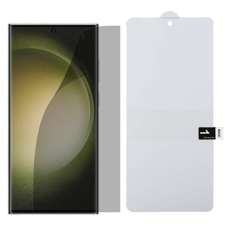 For Samsung Galaxy S23 Ultra 5G Full Cover Anti-spy Screen Protector Explosion-proof Hydrogel Film Support Unlocking - Galaxy S23 Ultra 5G Tempered Glass by buy2fix | Online Shopping UK | buy2fix