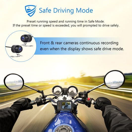 SE20 2.0 inch 1080P Waterproof HD Motorcycle DVR, Support TF Card / Cycling Video / Parking Monitoring by buy2fix