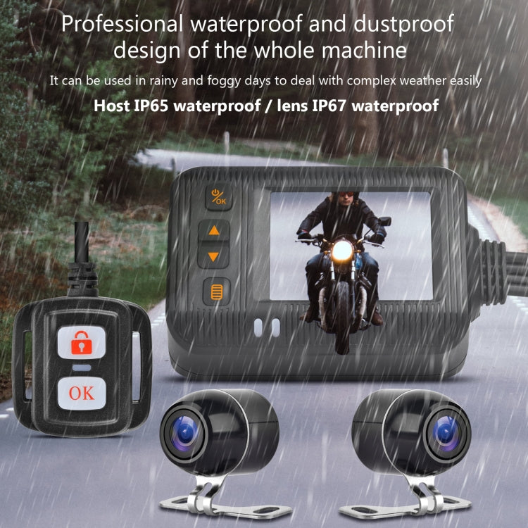 SE20 2.0 inch 1080P Waterproof HD Motorcycle DVR, Support TF Card / Cycling Video / Parking Monitoring by buy2fix