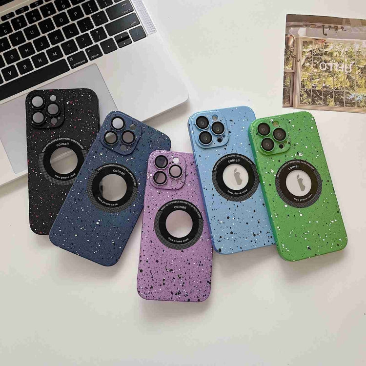 For iPhone 14 Plus Splash Ink MagSafe Magnetic Phone Case(Dark Green) - iPhone 14 Plus Cases by buy2fix | Online Shopping UK | buy2fix