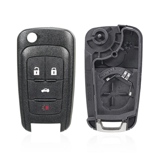 For Opel Car Keys Replacement Car Key Case with Foldable Key Blade(3 Buttons/Sedan Button) - Remote Car Key by buy2fix | Online Shopping UK | buy2fix