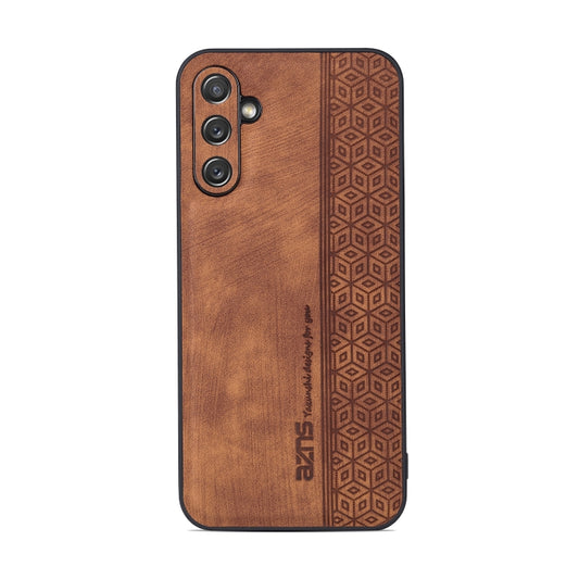 For Samsung Galaxy A24 4G AZNS 3D Embossed Skin Feel Phone Case(Brown) by AZNS