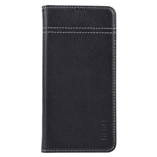 For Samsung Galaxy S23+ 5G GEBEI Top-grain Horizontal Flip Leather Phone Case(Black) by GEBEI