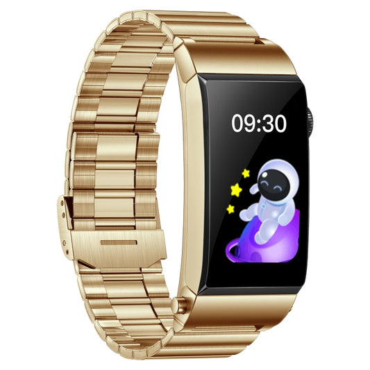 M6 1.5 inch Steel Band Earphone Detachable IP68 Waterproof Smart Watch Support Bluetooth Call(Gold) by buy2fix