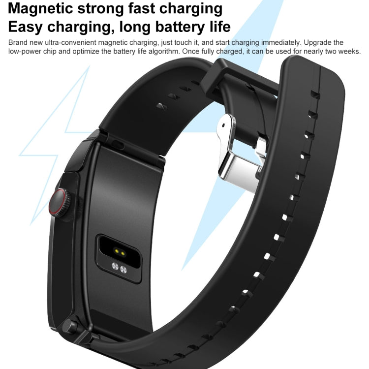 M6 1.5 inch Steel Band Earphone Detachable IP68 Waterproof Smart Watch Support Bluetooth Call(Gold) by buy2fix
