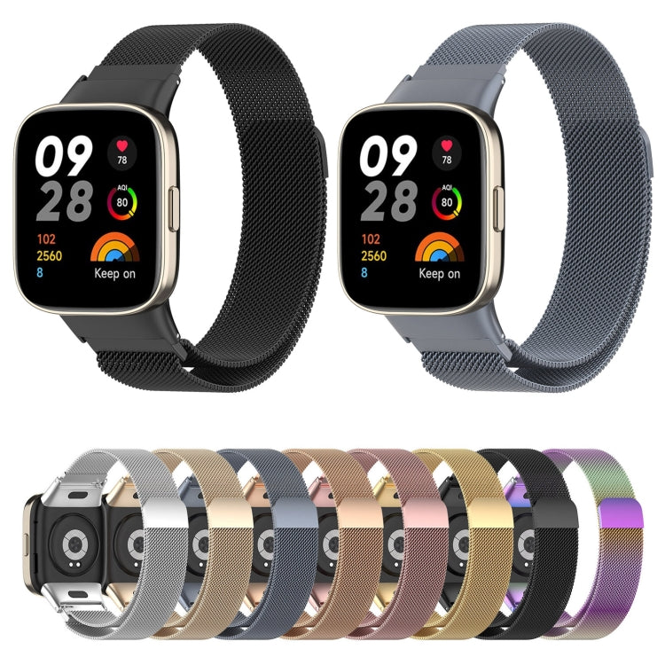 For Xiaomi Redmi Watch 3 / Mi Watch Lite 3 Milanese Metal Watch Band(Silver) - Watch Bands by buy2fix | Online Shopping UK | buy2fix