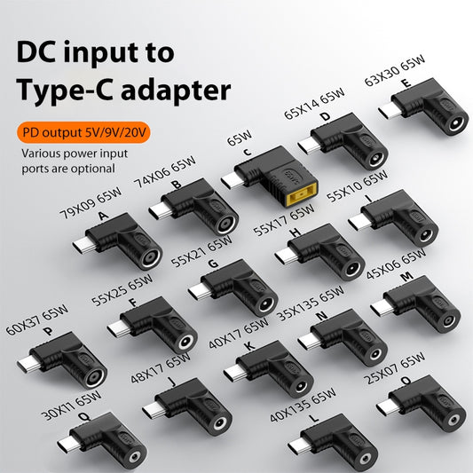 5.5x1.7mm 65W DC Input to USB-C / Type-C PD Power Adapter - Cable & Adapters by buy2fix | Online Shopping UK | buy2fix