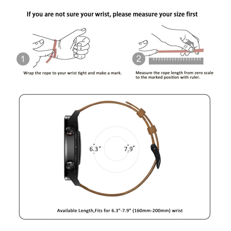 For Honor MagicWatch 2 46mm / Magic / Watch Dream Oil Wax Genuine Leather Watch Band(Yellow Brown) - Watch Bands by buy2fix | Online Shopping UK | buy2fix