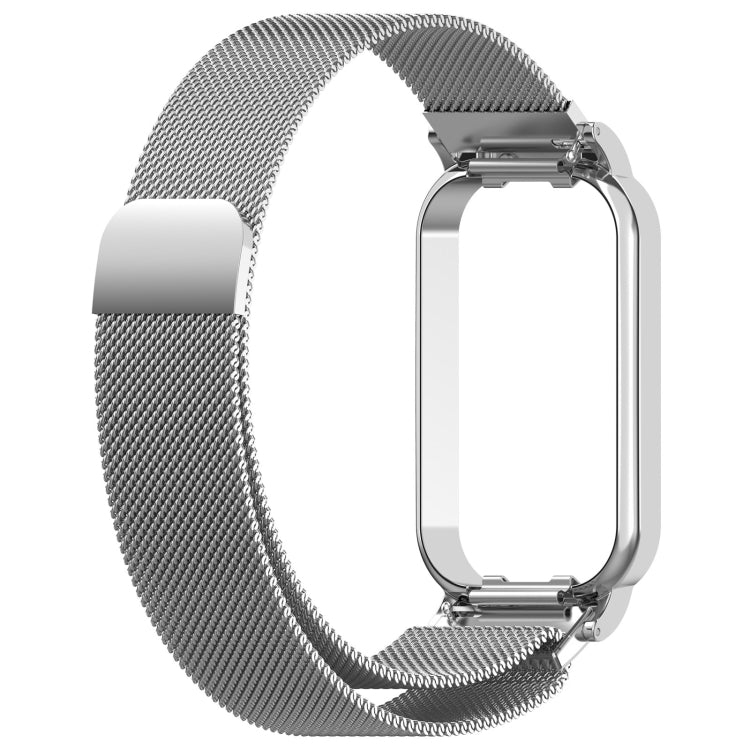 For Redmi Band 2 2 in 1 Milan Metal Watch Band(Silver) - Watch Bands by buy2fix | Online Shopping UK | buy2fix
