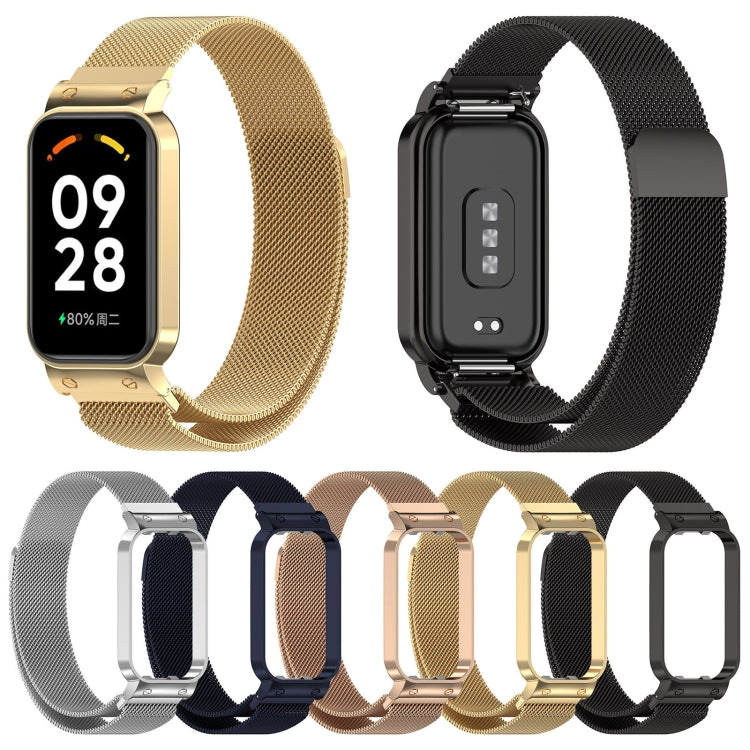 For Redmi Band 2 2 in 1 Milan Metal Watch Band(Silver) - Watch Bands by buy2fix | Online Shopping UK | buy2fix
