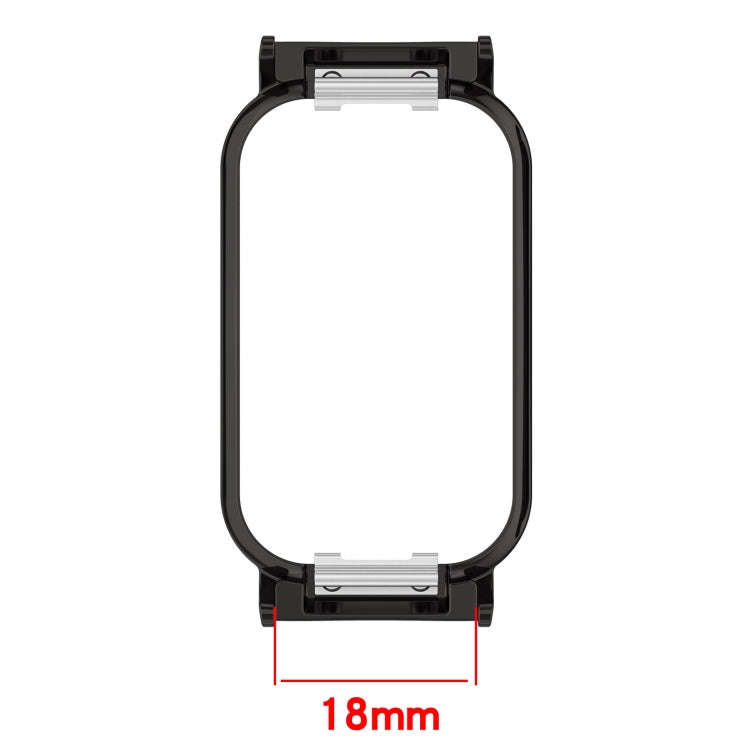 For Redmi Band 2 Metal Frame Watch Protective Case(Silver) - Watch Cases by buy2fix | Online Shopping UK | buy2fix