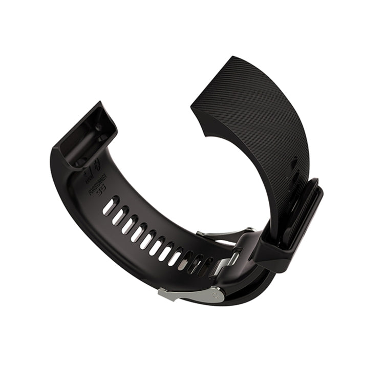 For Garmin Forerunner 30 / 35 Silicone Watch Band(Black) - Watch Bands by buy2fix | Online Shopping UK | buy2fix