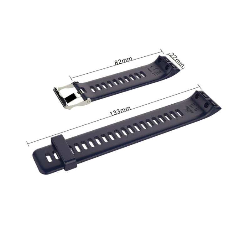For Garmin Forerunner 30 / 35 Silicone Watch Band(Black) - Watch Bands by buy2fix | Online Shopping UK | buy2fix