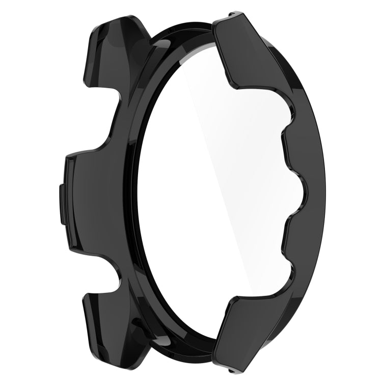 For Garmin Forerunner 265 PC + Tempered Glass Film Integrated Watch Protective Case(Black) - Watch Cases by buy2fix | Online Shopping UK | buy2fix