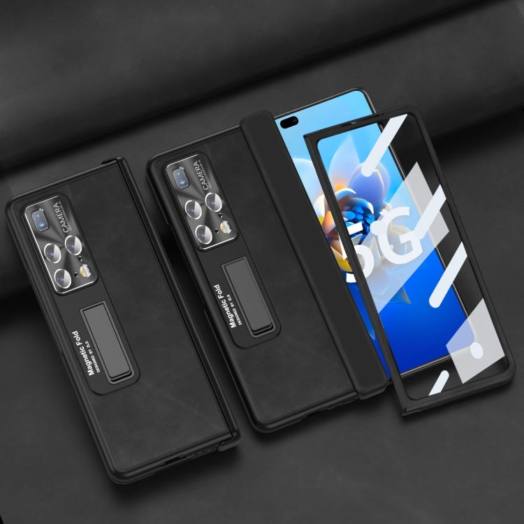 For Huawei Mate X2 5G Napa Texture All-inclusive Phone Case(Black) - Huawei Cases by buy2fix | Online Shopping UK | buy2fix