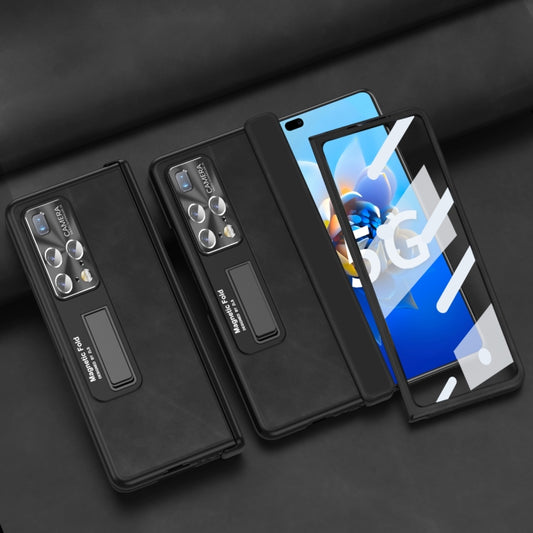 For Huawei Mate X2 5G Napa Texture All-inclusive Phone Case(Black) by buy2fix