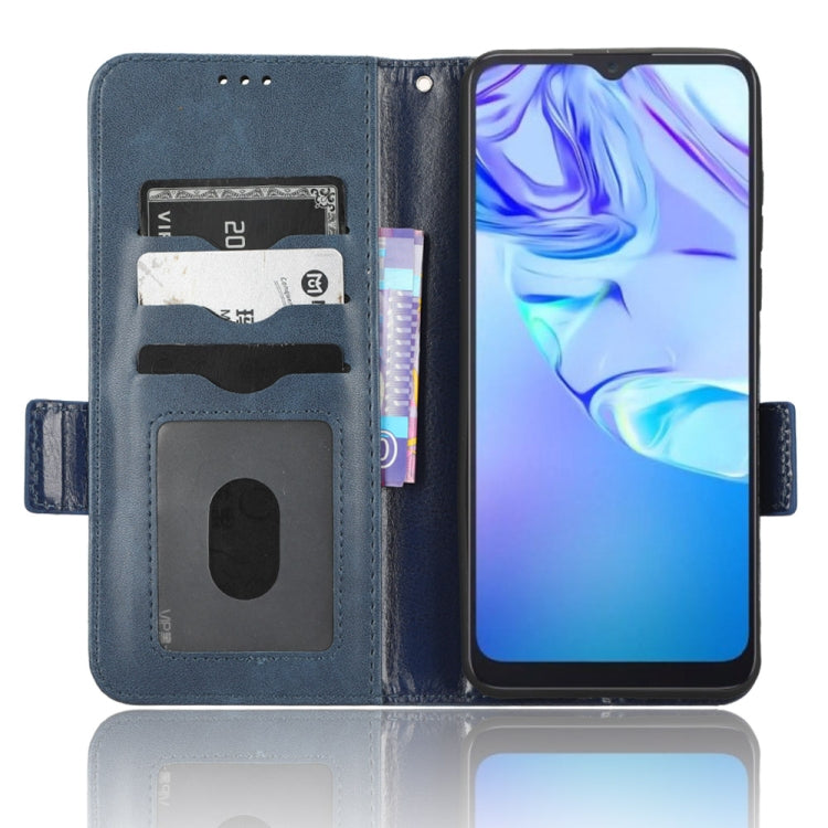 For TCL 30 SE 5G / 30E / 306 / 305 Symmetrical Triangle Leather Phone Case(Blue) - TCL by buy2fix | Online Shopping UK | buy2fix