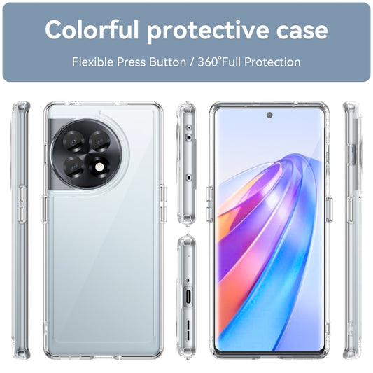 For OnePlus 11R 5G Colorful Series Acrylic + TPU Phone Case(Transparent) by buy2fix