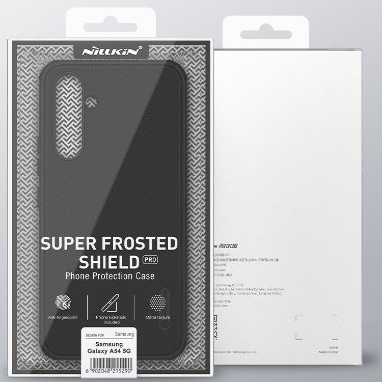 For Samsung Galaxy A54 5G NILLKIN Super Frosted Shield Pro PC + TPU Phone Case(Black) - Galaxy Phone Cases by NILLKIN | Online Shopping UK | buy2fix