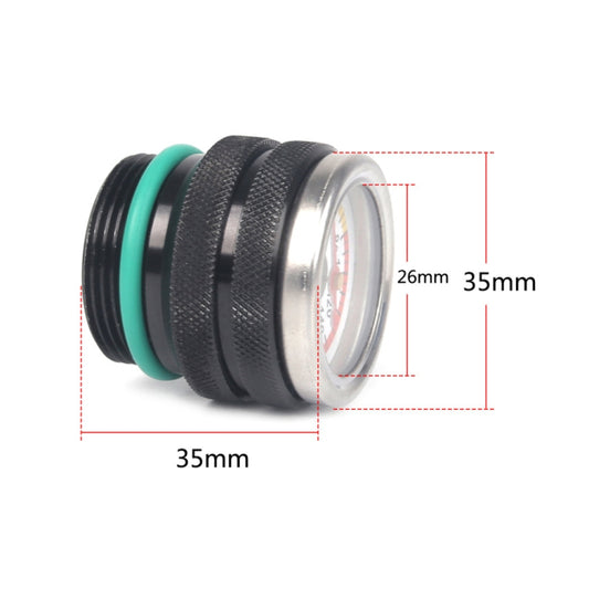 For Kawasaki Vulcan 650 Modified Motorcycle Engine Oil Meter Thermometer(Silver) by buy2fix