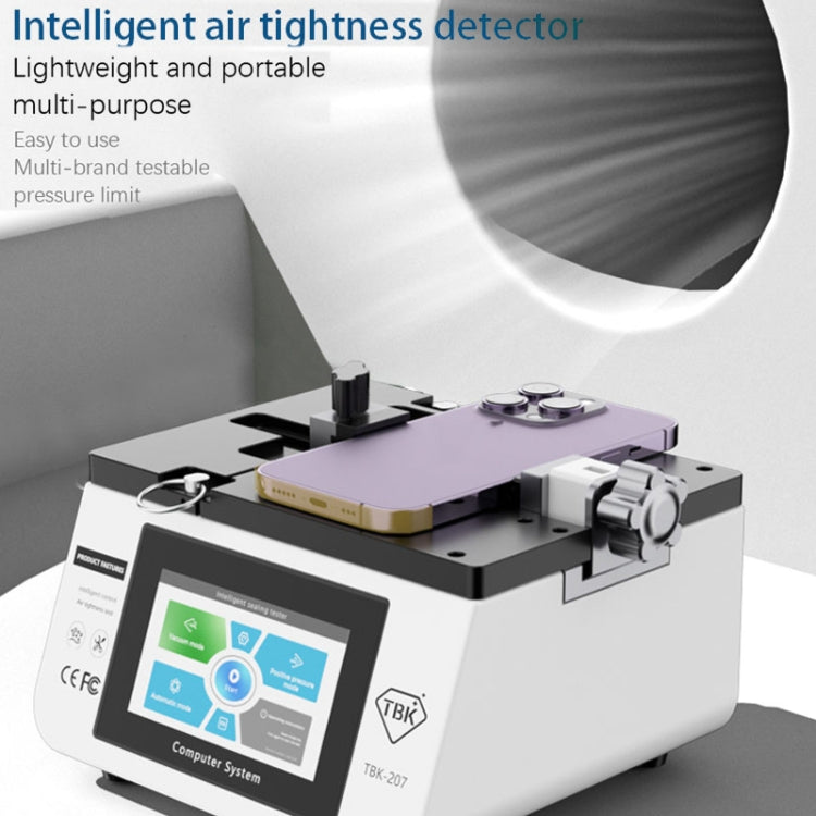 TBK-207 Portable Intelligent Air Tightness Detector Built-in Vacuum Pump(EU Plug) - Test Tools by TBK | Online Shopping UK | buy2fix