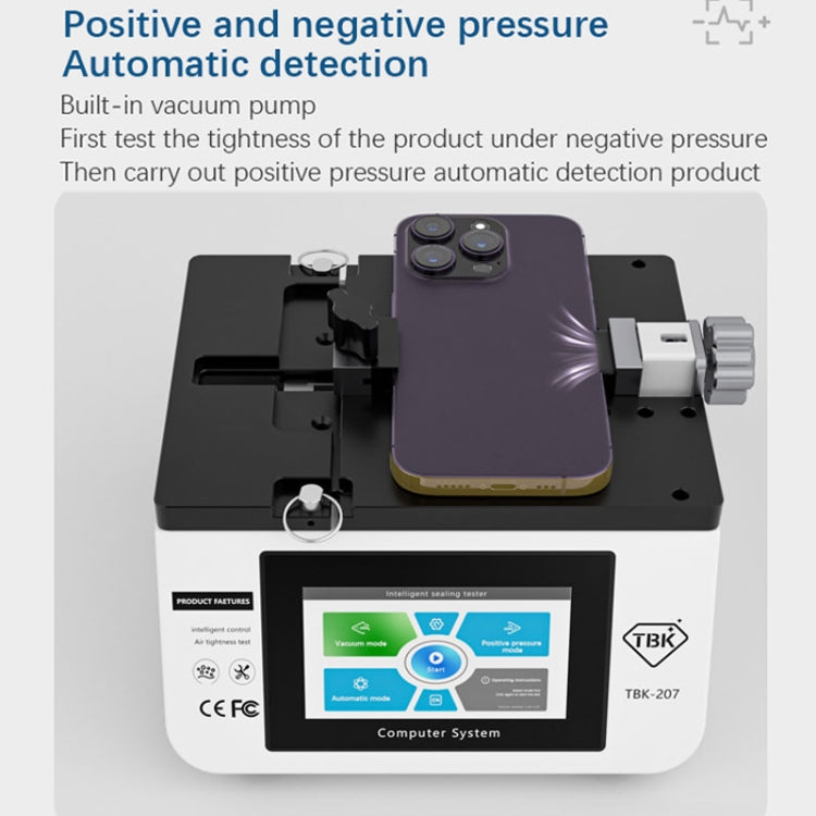 TBK-207 Portable Intelligent Air Tightness Detector Built-in Vacuum Pump(EU Plug) - Test Tools by TBK | Online Shopping UK | buy2fix