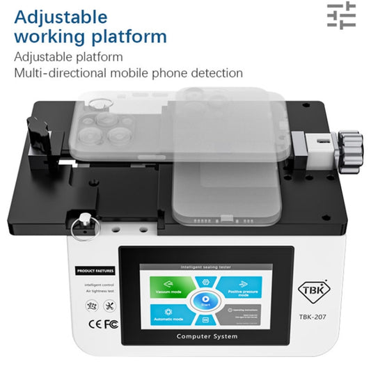 TBK-207 Portable Intelligent Air Tightness Detector Built-in Vacuum Pump(US Plug) by TBK