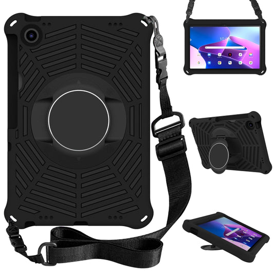 For Lenovo Tab M10 Plus 10.6 3rd Gen 2022 Spider King Silicone Protective Tablet Case(Black) by buy2fix