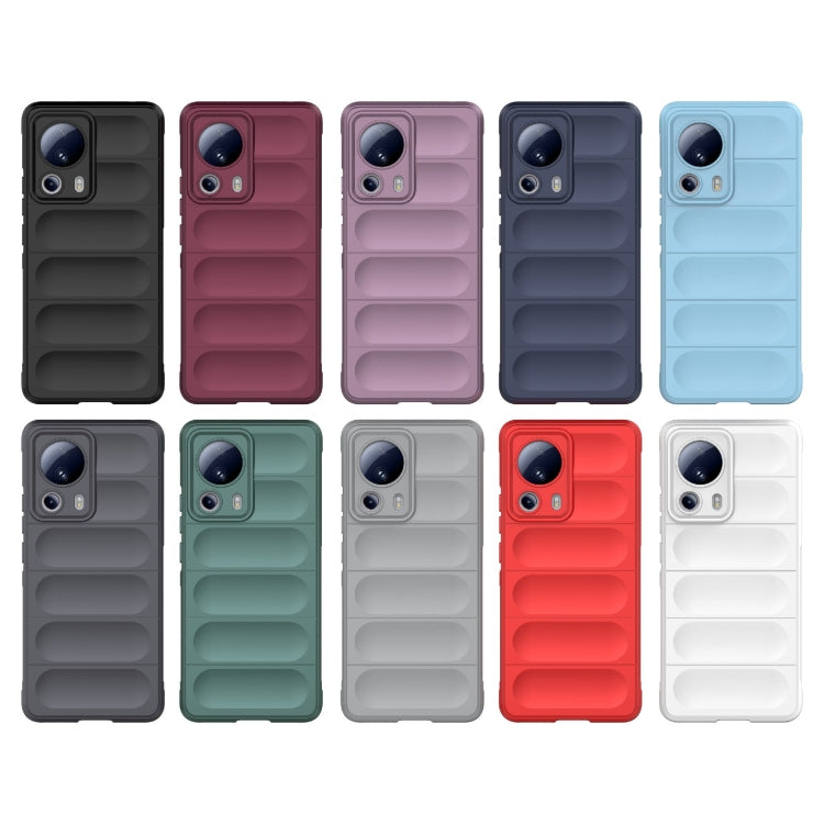 For Xiaomi 13 Lite Magic Shield TPU + Flannel Phone Case(Light Blue) - Xiaomi Cases by buy2fix | Online Shopping UK | buy2fix