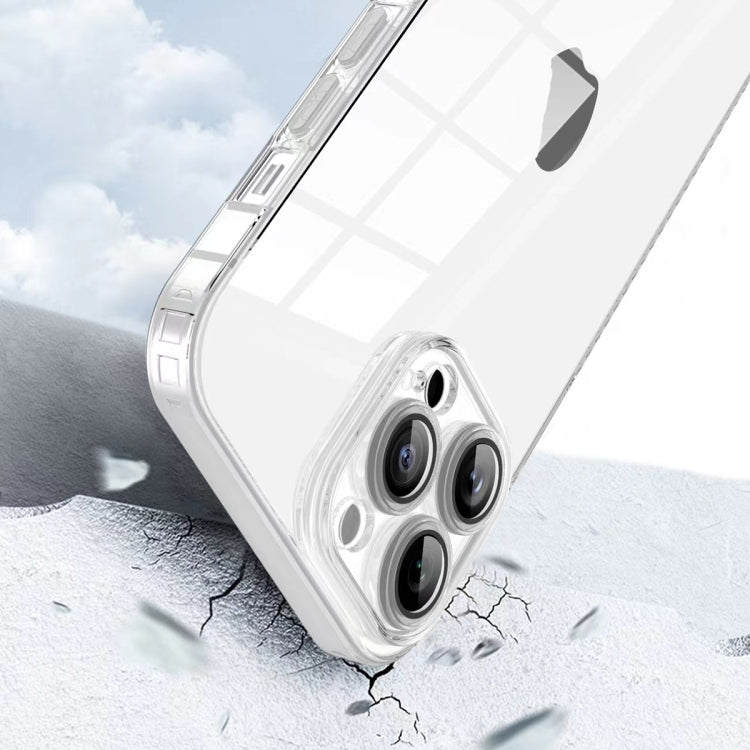 For iPhone 12 Pro Straight Edge Shockproof Anti-skid TPU Phone Case(Blue) - iPhone 12 / 12 Pro Cases by buy2fix | Online Shopping UK | buy2fix