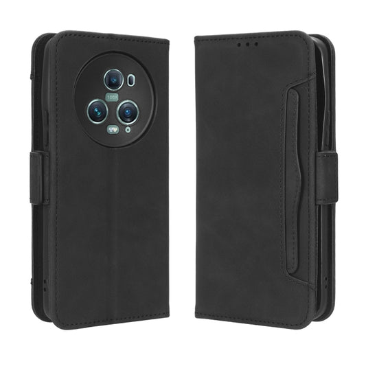 For Honor Magic5 Pro Skin Feel Calf Texture Card Slots Leather Phone Case(Black) by buy2fix