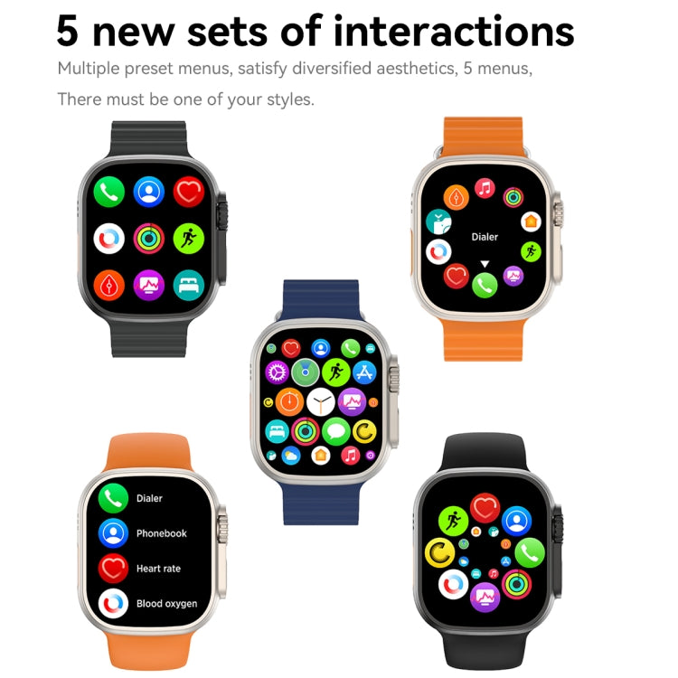 S800 Ultra Max 1.96 inch TFT Screen Smart Watch, Support Heart Rate / Blood Pressure Monitoring(Blue) - Smart Watches by buy2fix | Online Shopping UK | buy2fix