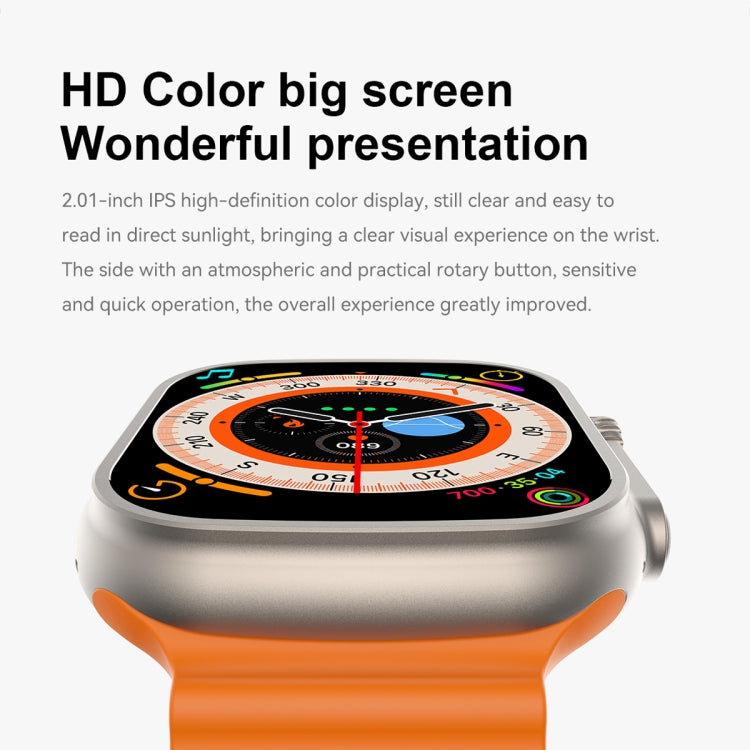 S800 Ultra Max 1.96 inch TFT Screen Smart Watch, Support Heart Rate / Blood Pressure Monitoring(Blue) - Smart Watches by buy2fix | Online Shopping UK | buy2fix