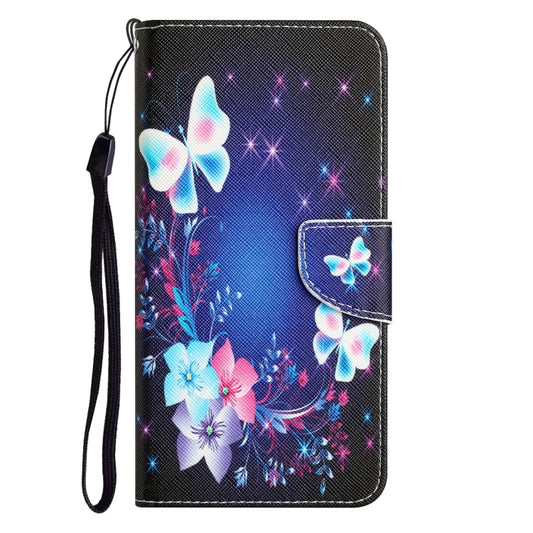 For Xiaomi Redmi 12C Colored Drawing Leather Phone Case(Butterfly) by buy2fix