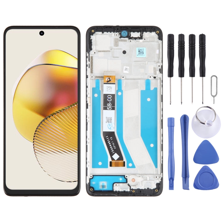 Original LCD Screen For Motorola Moto G73 Digitizer Full Assembly With Frame - LCD Screen by buy2fix | Online Shopping UK | buy2fix